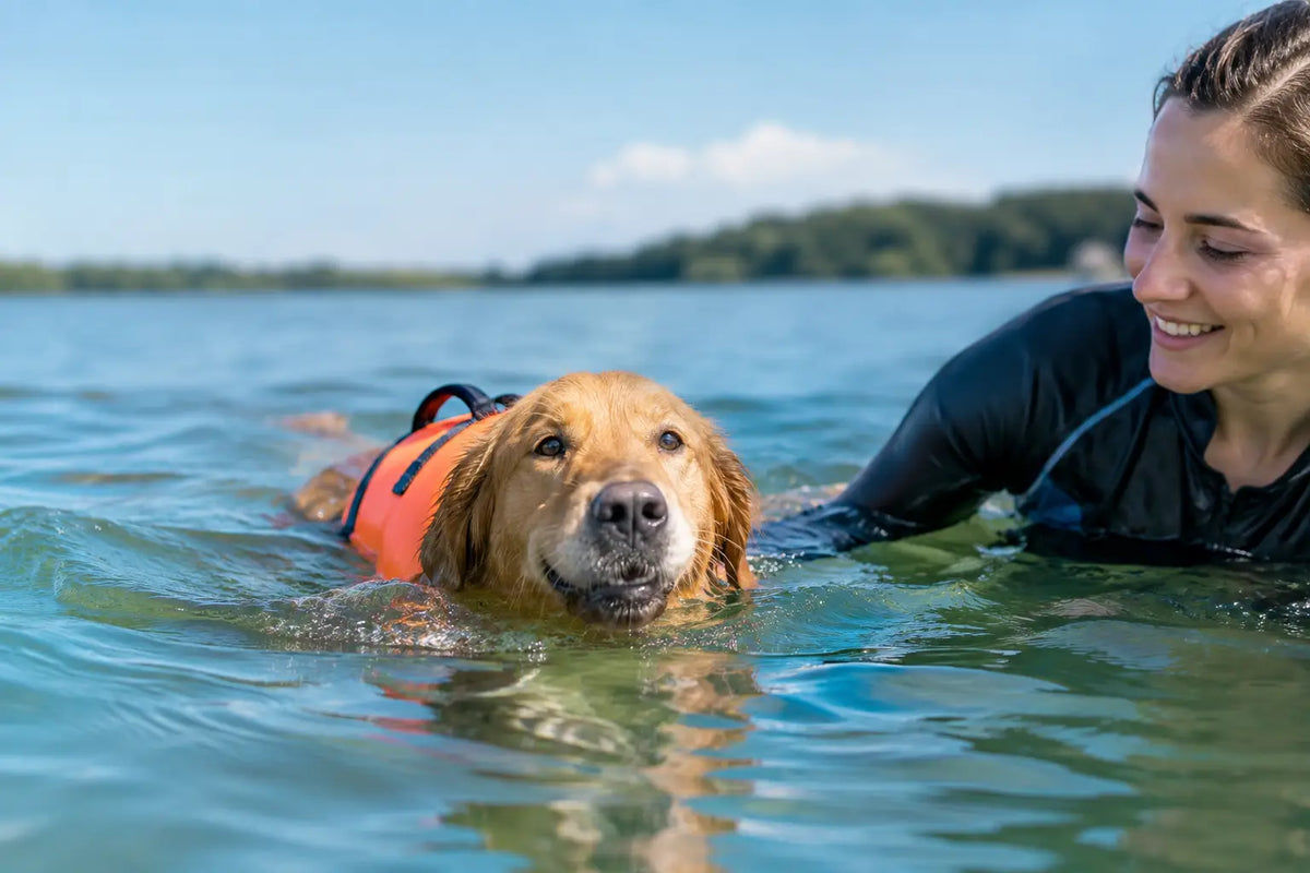 First Swimming Session for Dogs Made Easy